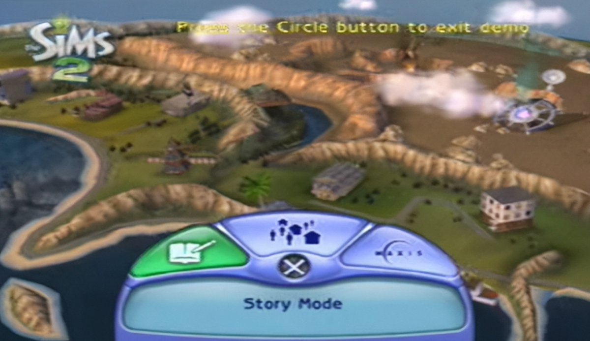 Главное меню из демо версии для ps2