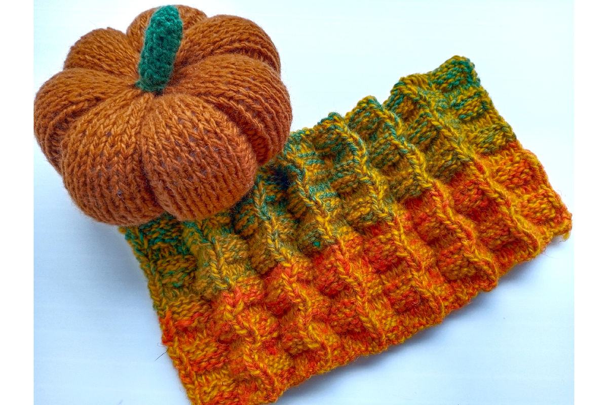 Вязаная заготовка для тыквы