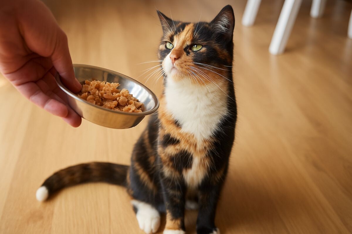 Кошка отказывается от влажного корма 