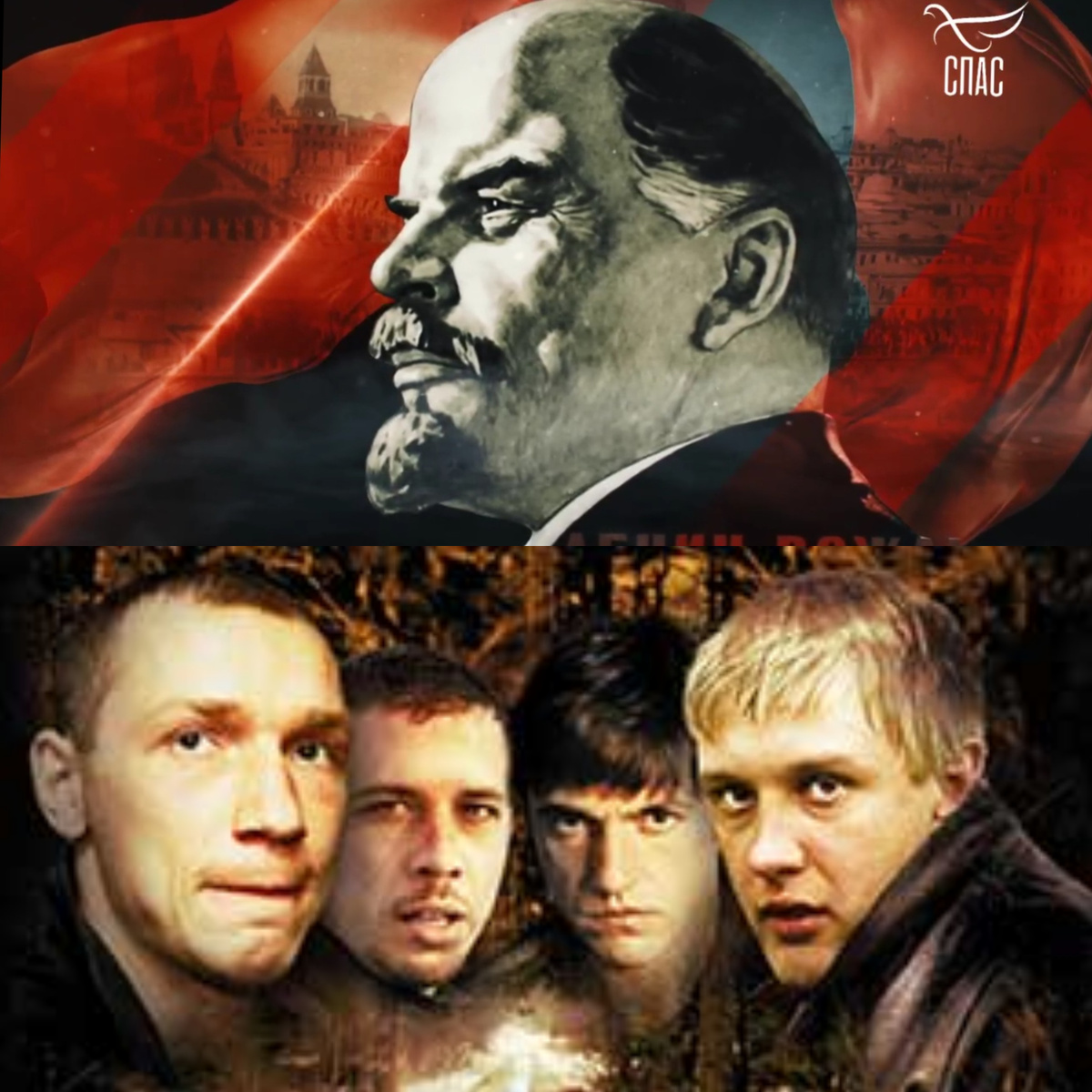 Коллаж автора из скриншотов кадров из фильмов "Мумия" (2025) и "Бумер" (2003)