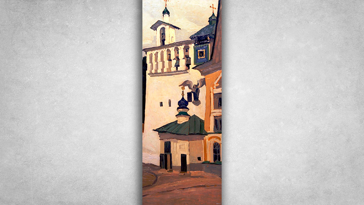 Николай Рерих - Печоры. Большая звонница, 1903 г. Источник: https://clck.ru/3MJox5