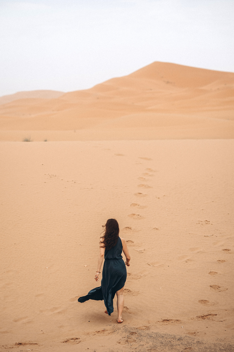 Песчаные дюны в Сахаре
