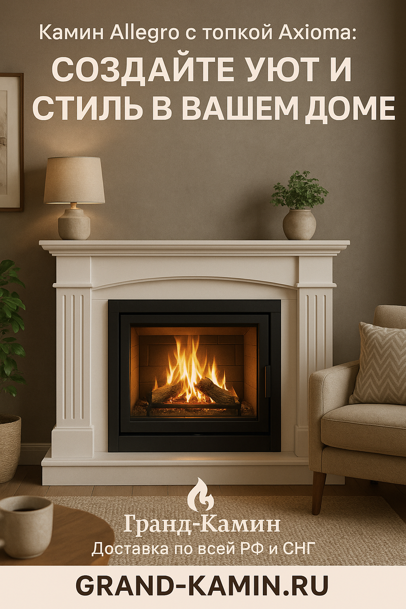    Камин Аллегро с топкой Аксиома: создайте уют и стиль в вашем доме с идеальным каминокомплектом Kamin