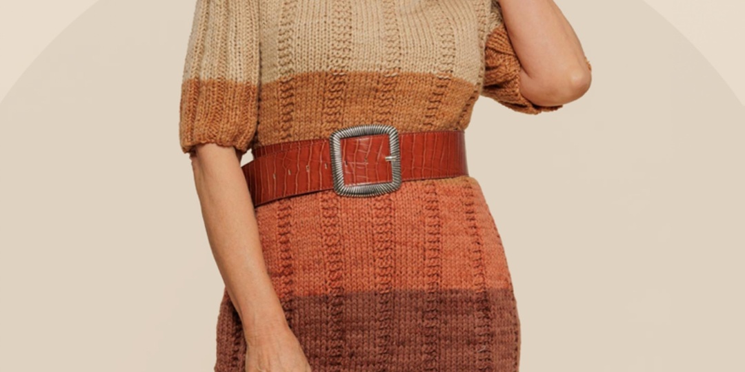 Теплые вязаные платья, 4 модели на любой размер и вкус