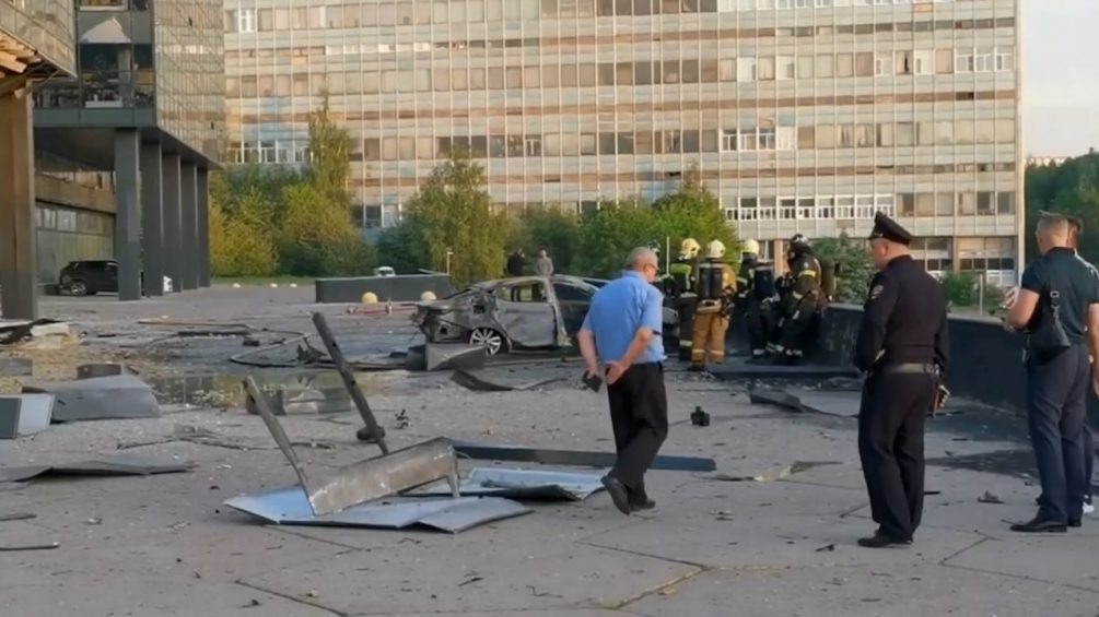   Последствия удара по Зеленограду. Источник: соцсети