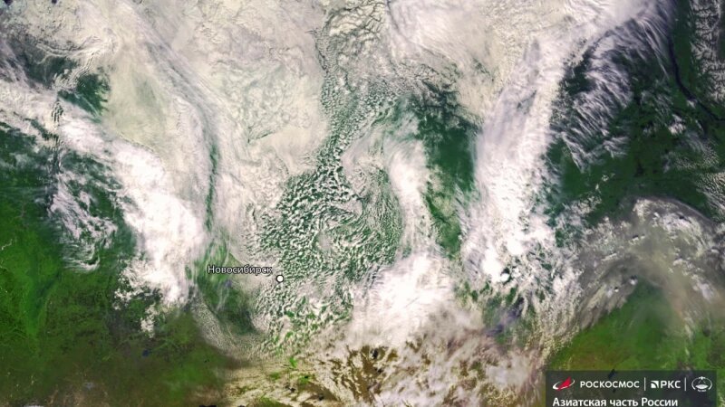     Заморозки в Новосибирске. Роскосмос