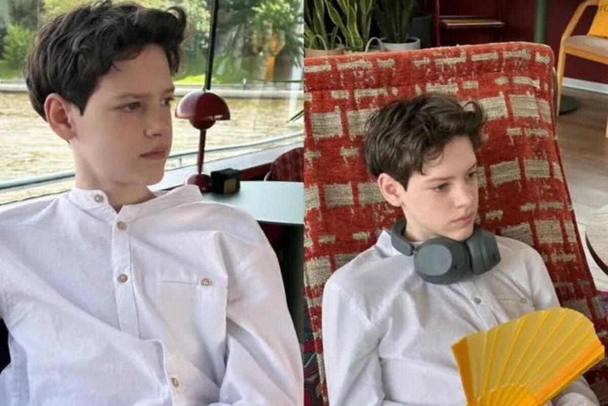    Сын Лянки Грыу — 14-летний Максим Личный архив