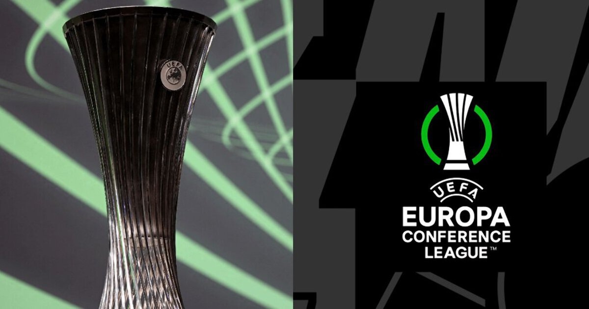 Трофей и логотив "Лиги конференций УЕФА"