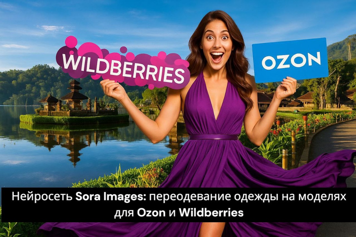 Нейросеть Sora Images: переодевание одежды на моделях для Ozon и Wildberries