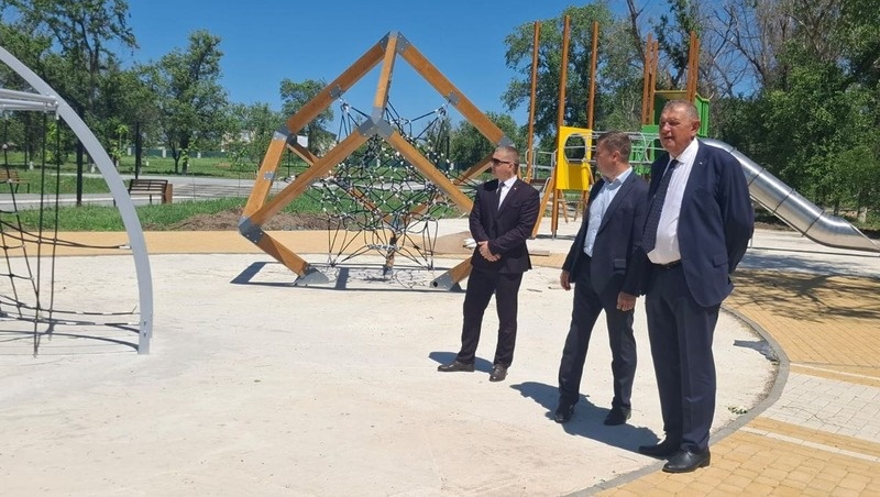    Парк в селе Красногвардейском Фото: «Единая Россия»