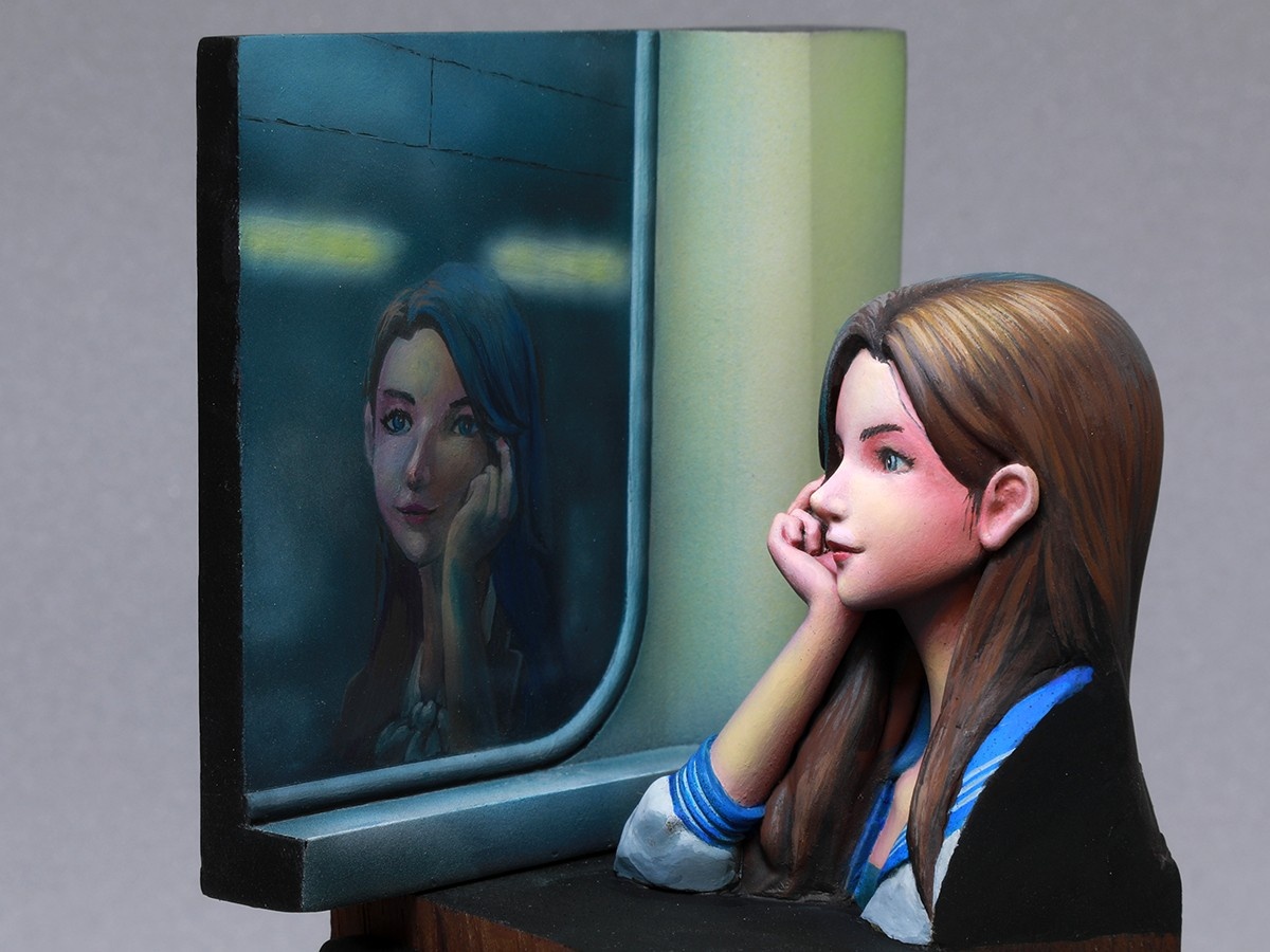 Миниатюра "Взгляд в будущее". Масштаб 1/8. Высота миниатюры: 200 мм. Бюст от компании: "LH-Craft". Автор: ШииЧжен Чен, город Тайпей (Тайвань) © 2025 год. Листайте вправо 👉 чтобы увидеть больше