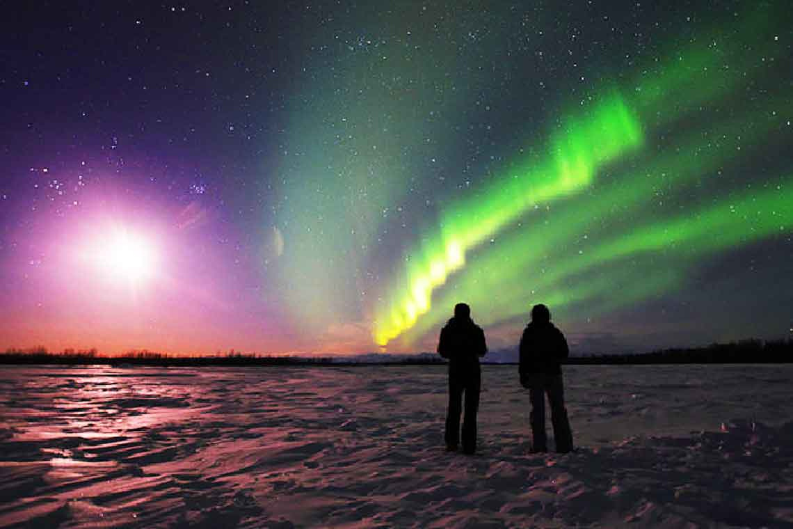 Полярное сияние в Мурманске. Источник: gebpowtravel