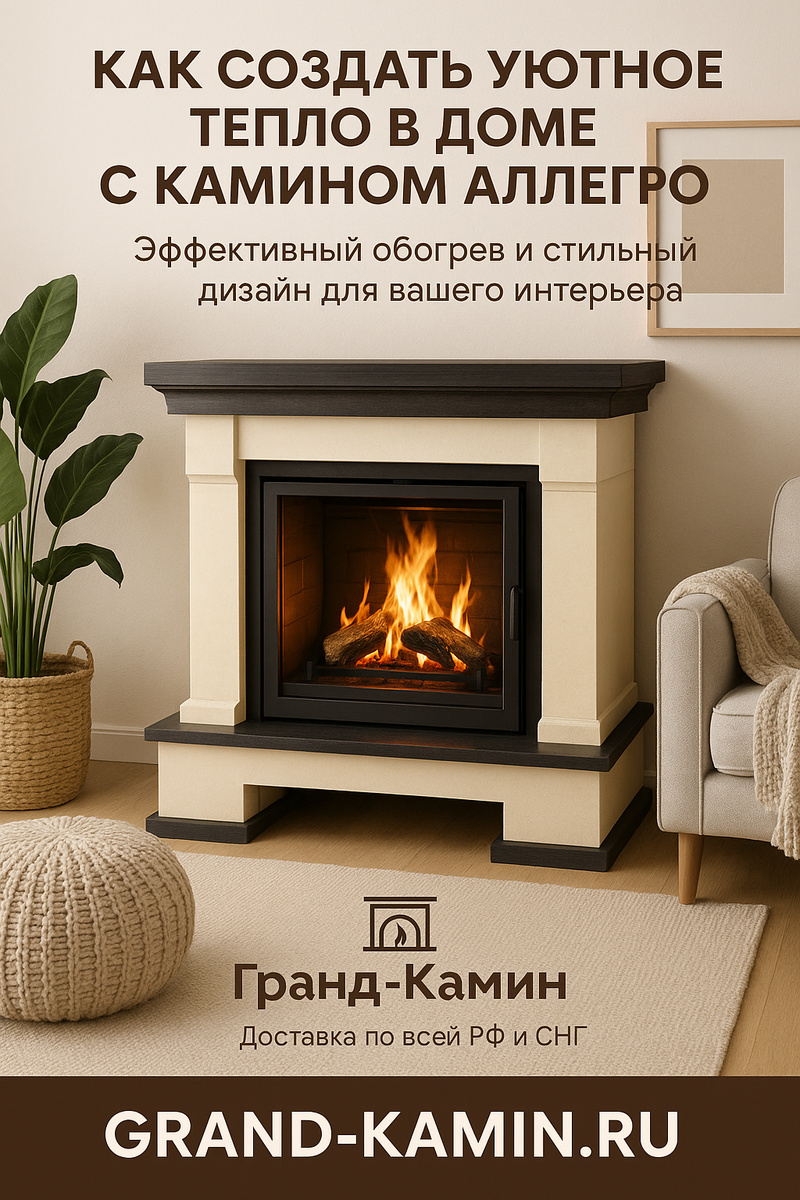    Как создать уютное тепло в доме с камином Аллегро: эффективный обогрев и стильный дизайн для вашего интерьера Kamin