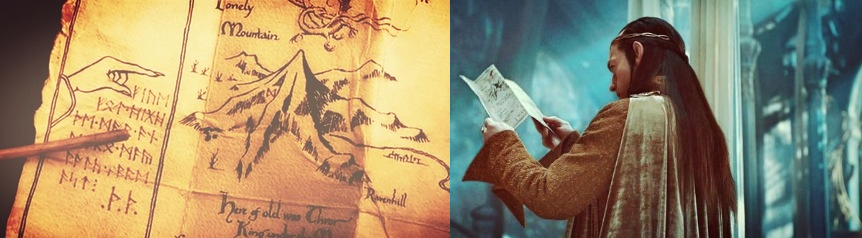 Коллаж кадров из фильма Питера Джексона «Хоббит»