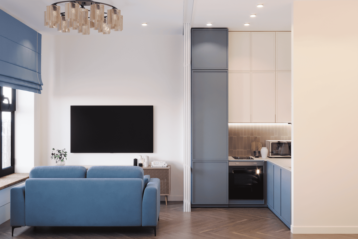 Пастельные цвета, стиль Скандинавский (ЖК Кристалл Трилогия)