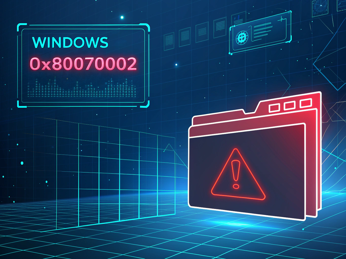 📁 Ошибка 0x80070002 — «Файл не найден»: как исправить простыми шагами