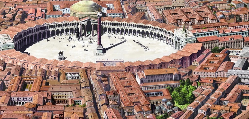 Реконструкция форума Константина в Константинополе