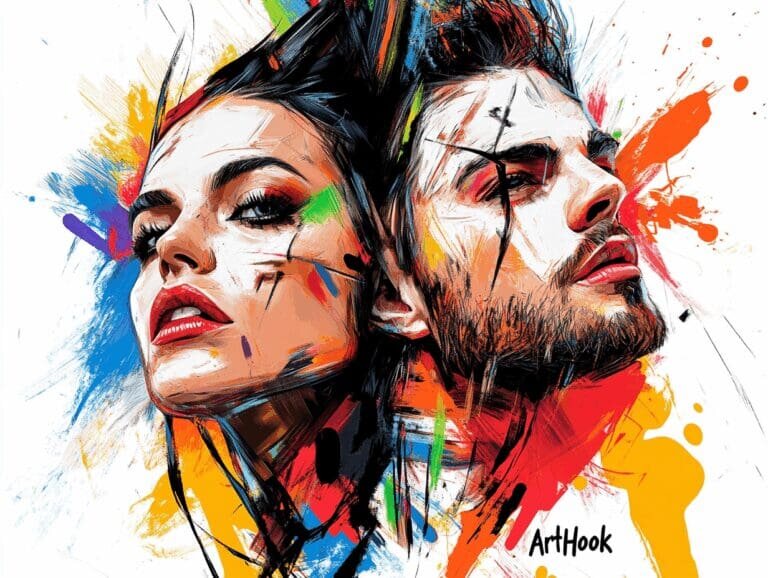    Парные портреты: примеры, которые вдохновят на создание уникального шедевра для вашей истории любви и дружбы Art-Hook.Ru