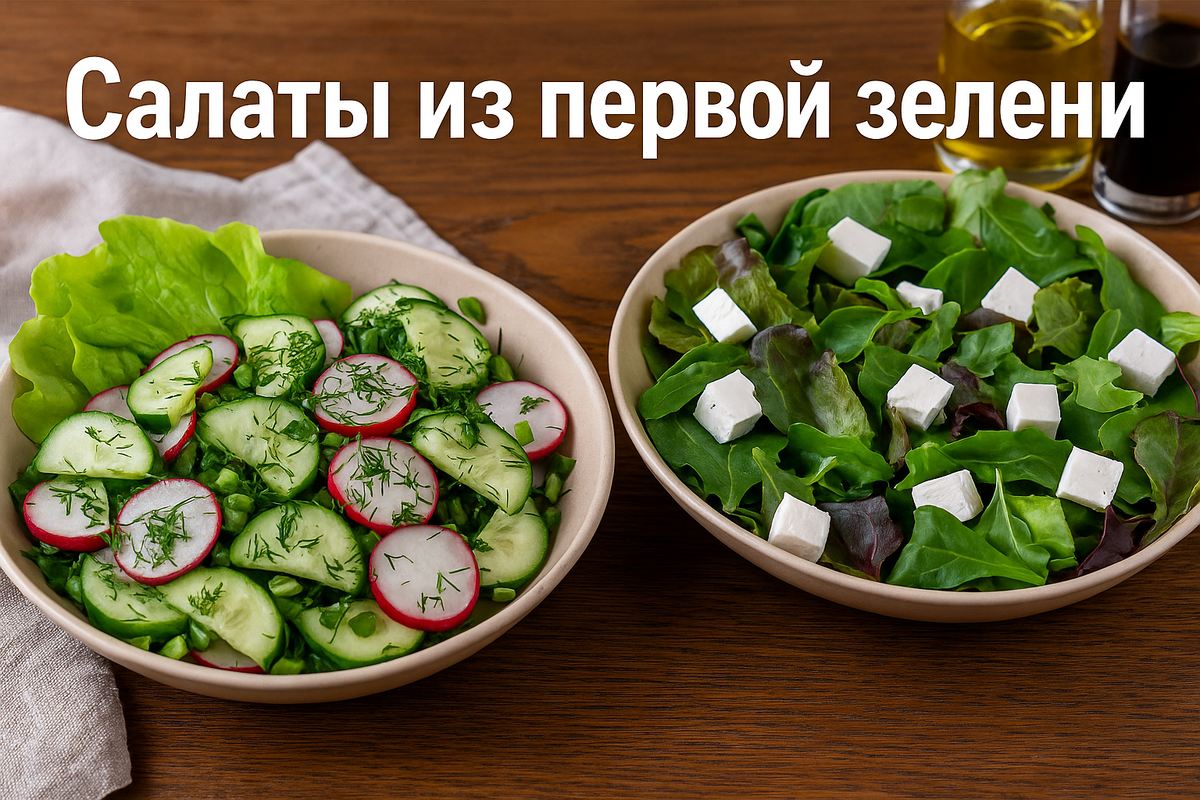 Весенние салаты.