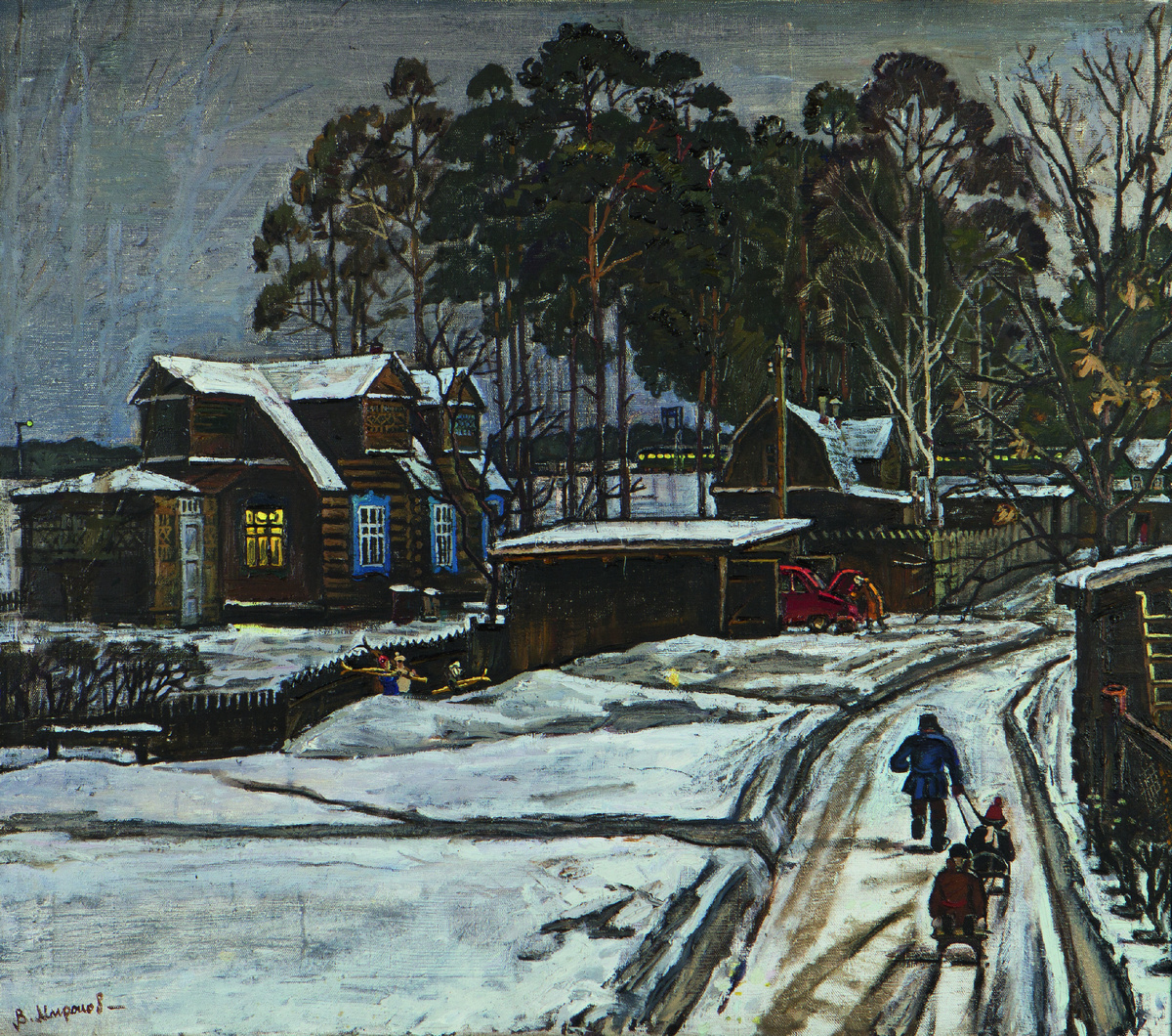 Зимний вечер. 1982. Холст, масло