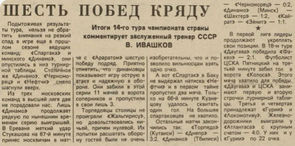 "Вечерняя Москва", № 145 (19029), понедельник, 23 июня 1986 г. С. 3. С некоторой корректировкой автора ИстАрх.