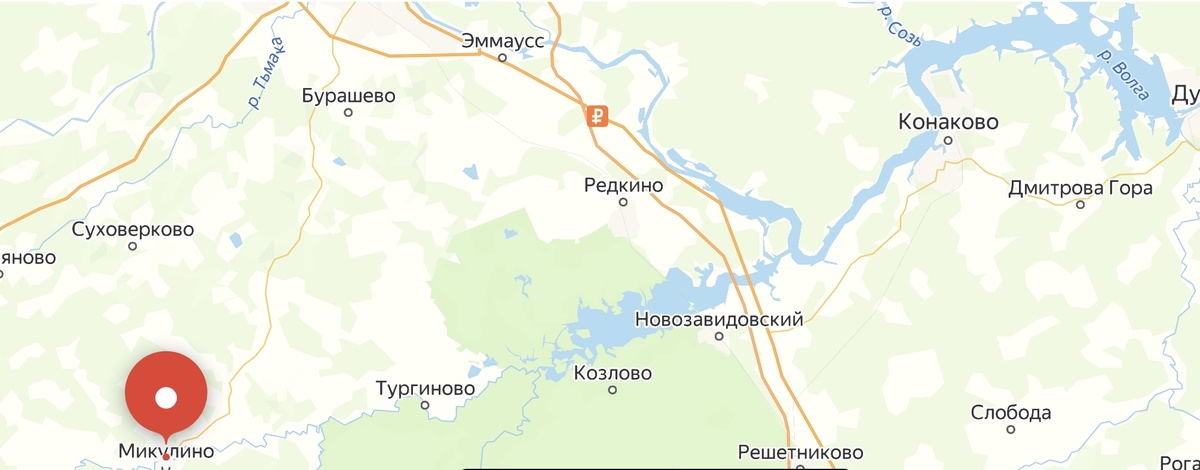 Микулино на карте