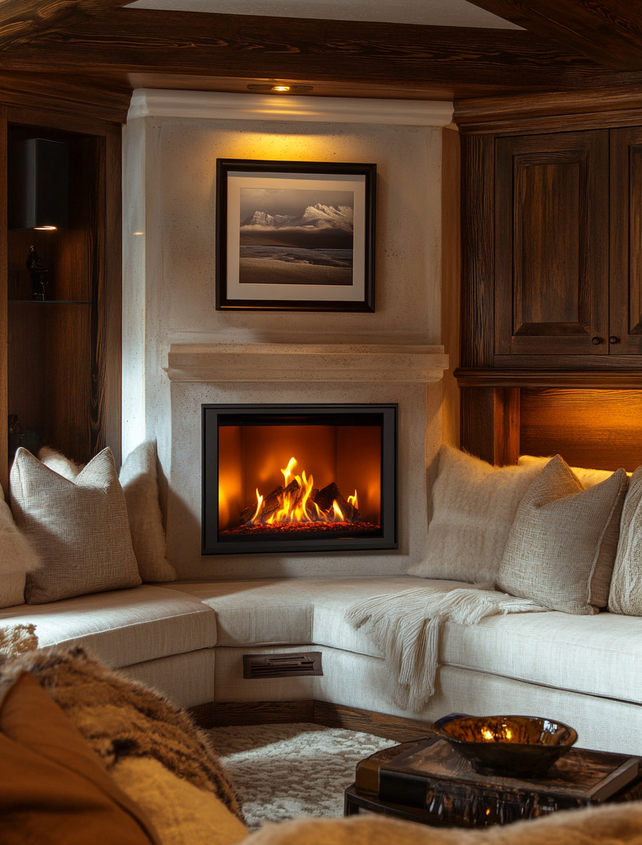    Угловой камин Мета Аллегро с топкой Эльба 700 П: создайте уют и стиль в вашем доме прямо сейчас! Kamin