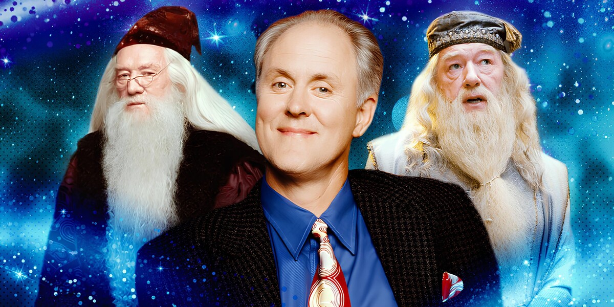 Джон Литгоу - Альбус Дамблдор (коллаж screenrant.com).