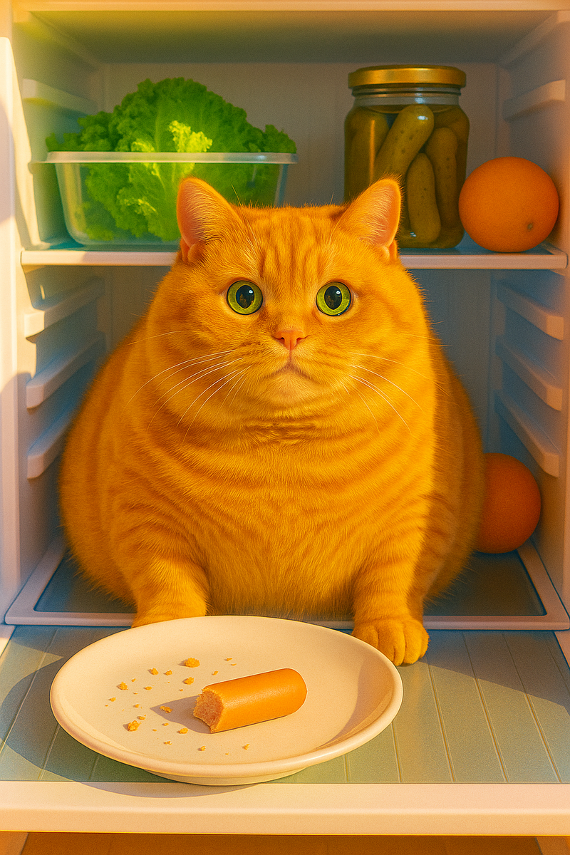 Don’t be so upset, technically, the sausages are still in the fridge.