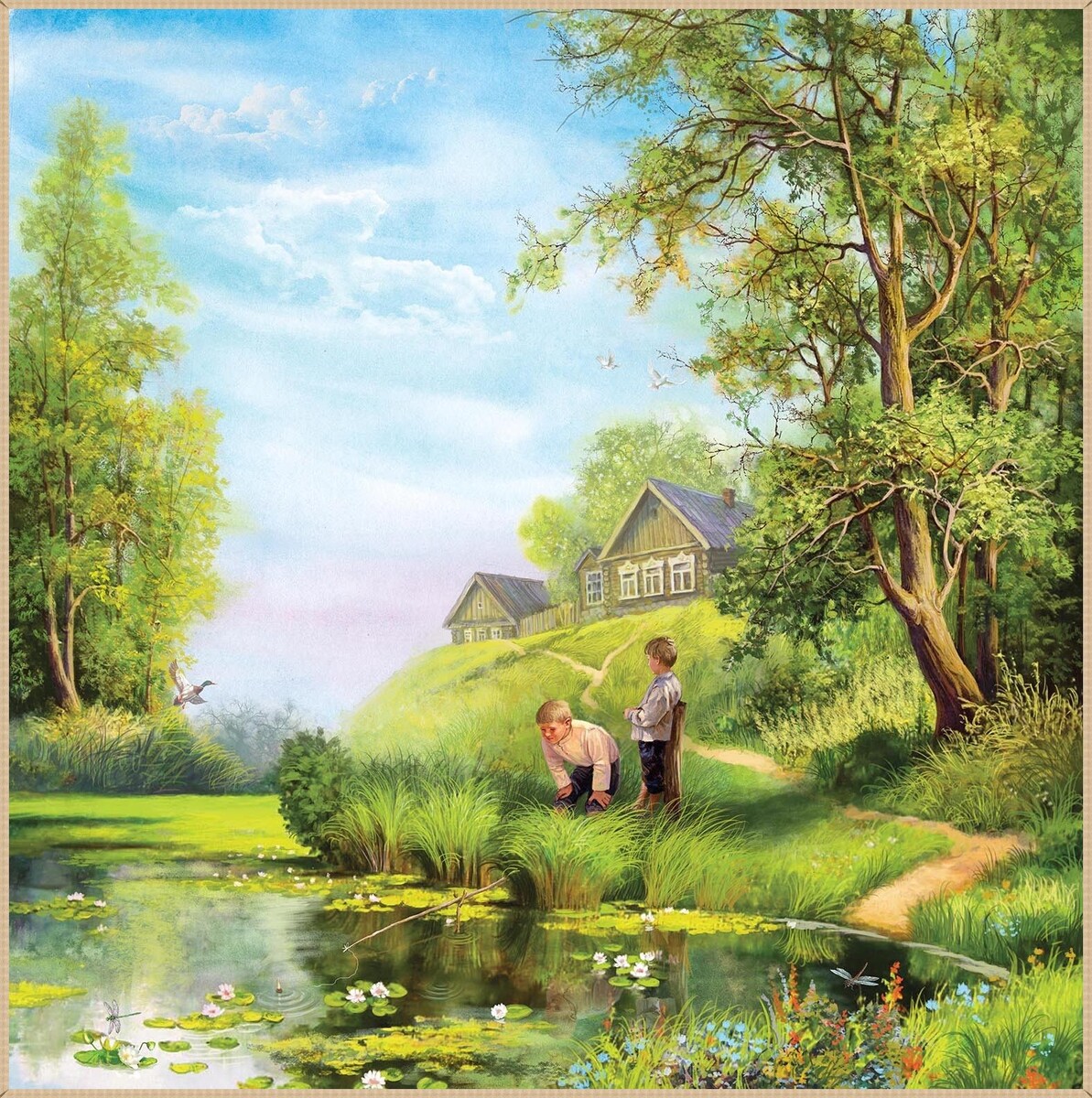 © Виталий Дударенко. Июнь. Илл. к «Красной книге Беларуси» (акварель, 2001).