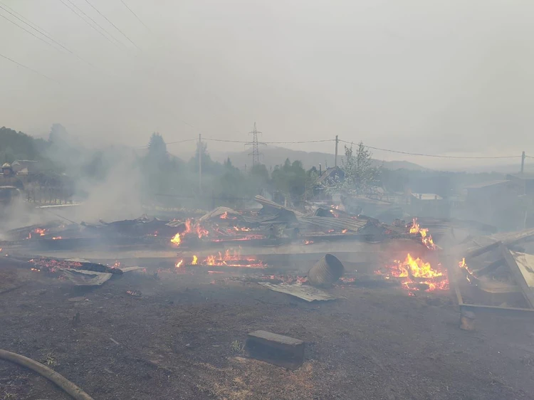 На месте трагедии осталось только пепелище. Фото: Прокуратура Иркутской области.