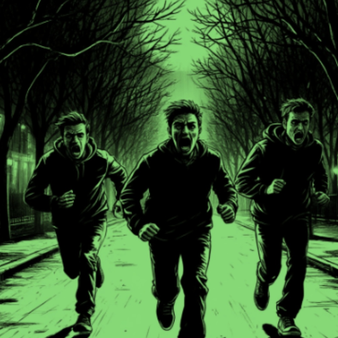 Кто-то из нас закричал, и мы, как по команде стартового пистолета, бросились наутек...