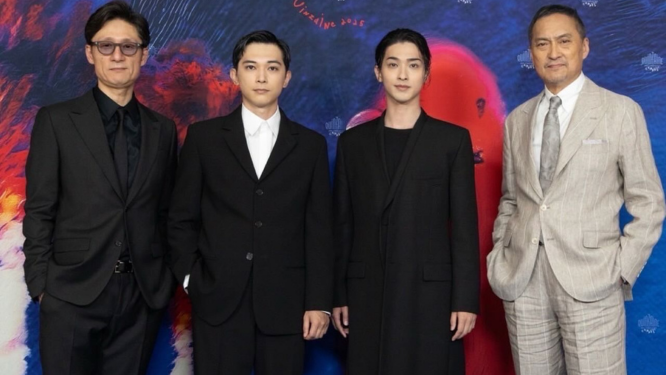 Ёкохама Рюсэй и делегация фильма "Кокухо"