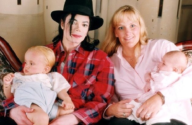 Майкл Джексон, Дебби Роу и их дети Принс и Пэрис