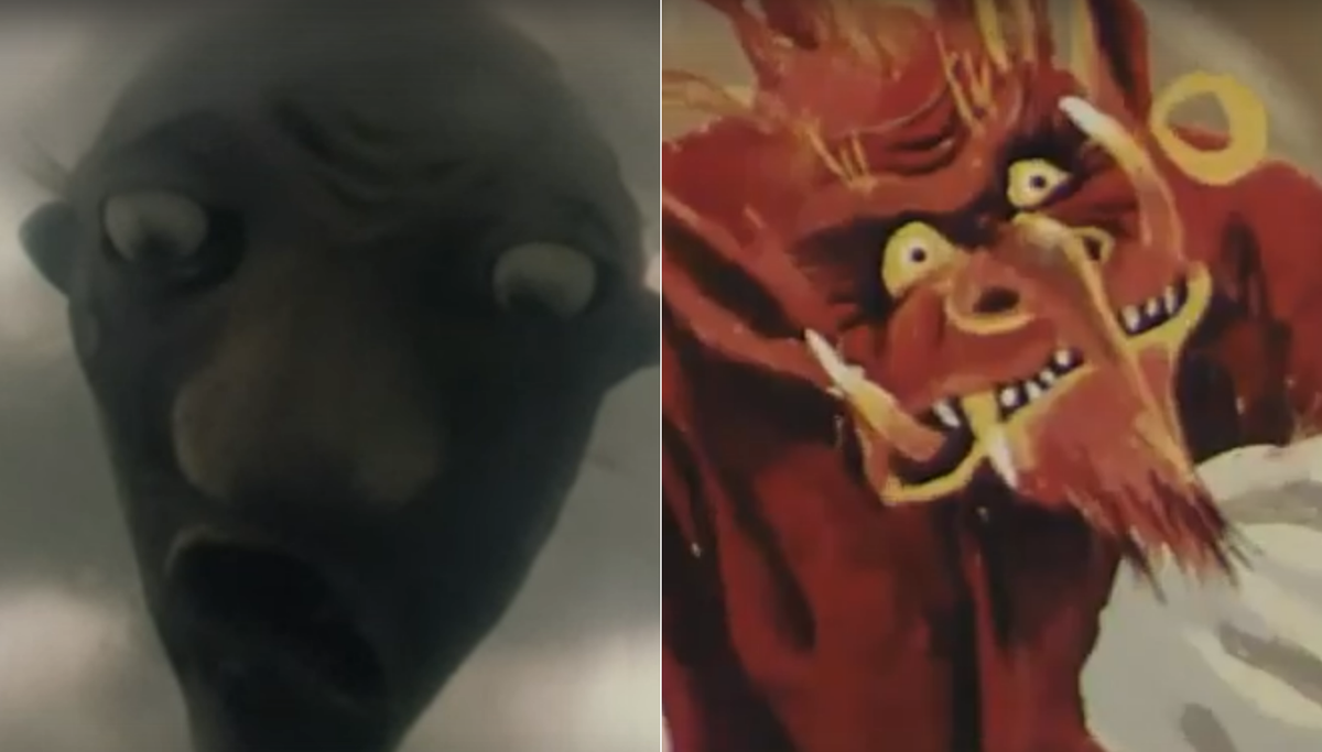 Кадры из мультфильма "Наваждение" и "Страшная месть"