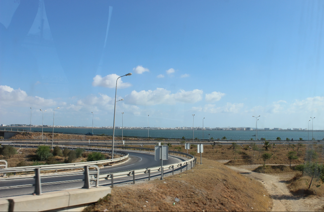 Тунис за окном экскурсионного автобуса