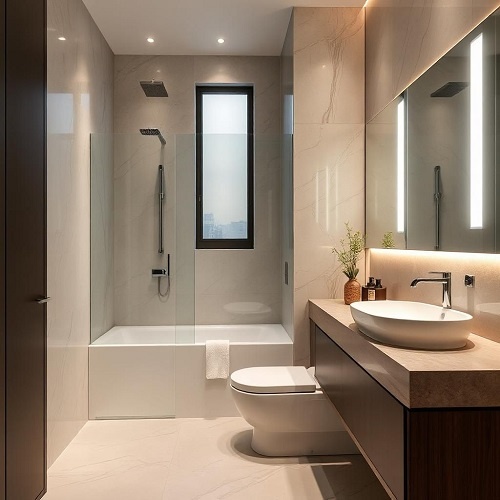 Современный дизайн в ванной комнате