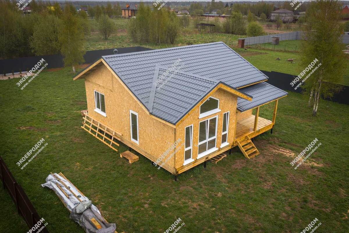 Коробка дома по проекту "Пантелеево"