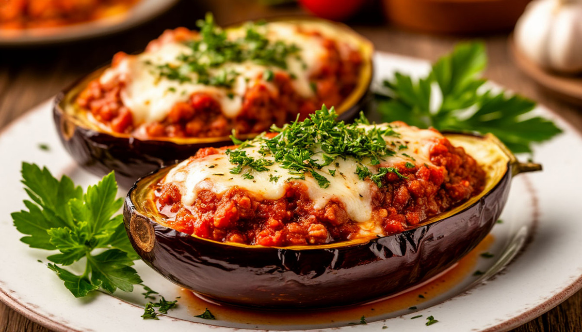 Вкусные, нежный баклажаны с интересной начинкой