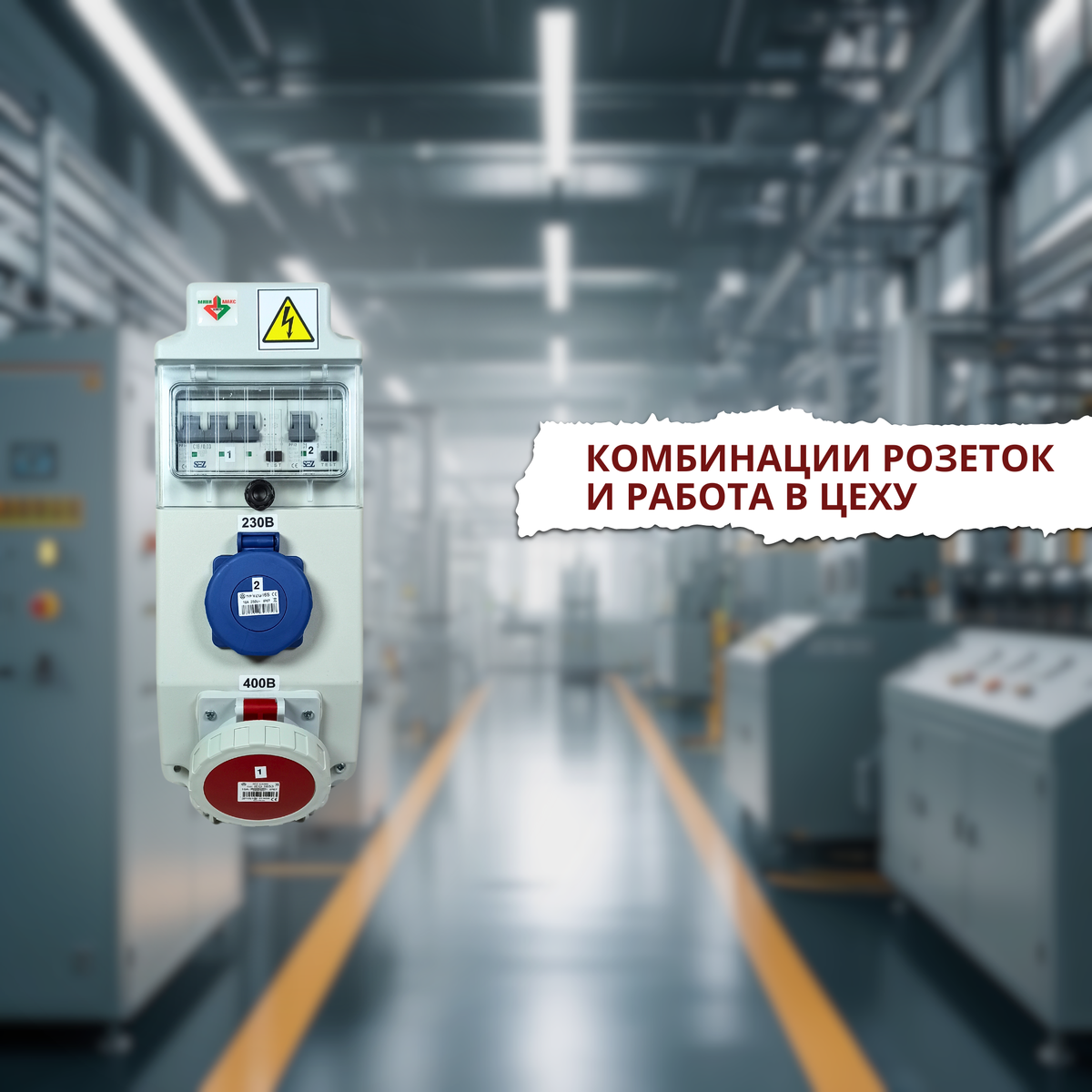 Рис. 1 Готовое распределительное устройство настенного типа на 6 модулей