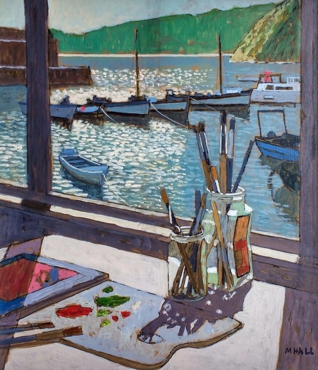 Художник за работой даже на отдыхе