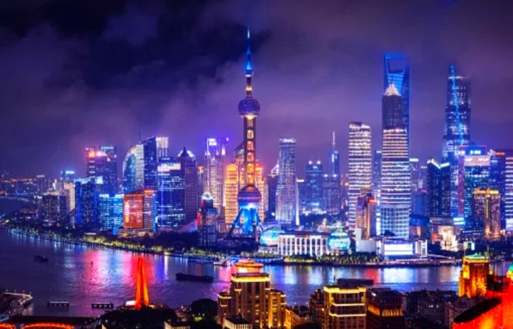 Ночной Шанхай. Фото из Интернета