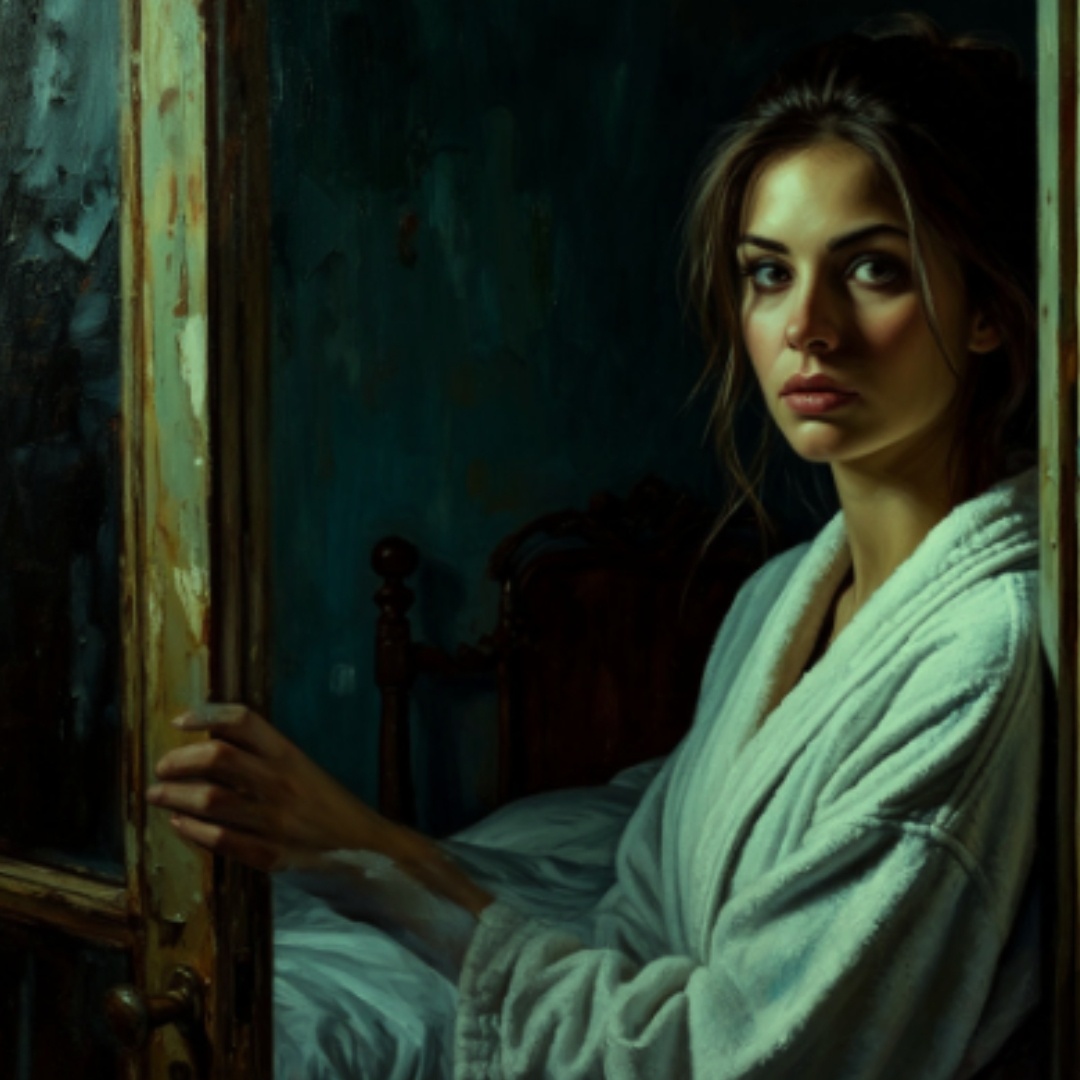 Сегодня утром входная дверь оказалась не заперта.