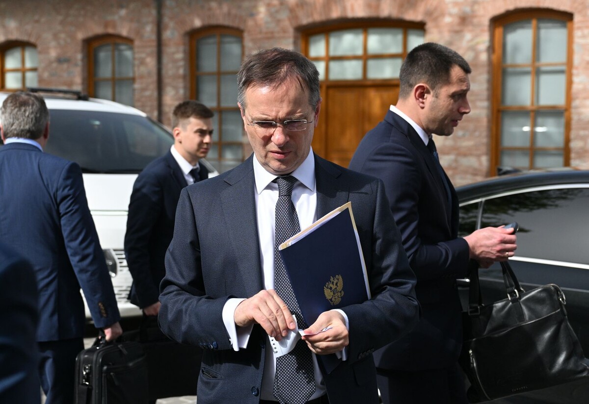    Помощник президента РФ и председатель Российского военно-исторического общества (РВИО) Владимир Мединский / Источник: © Рамиль Ситдиков/POOL/ТАСС