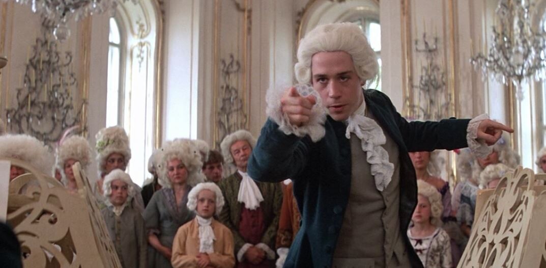 кадр из фильма «Амадей» 1984 года, режиссёр Милош Форман