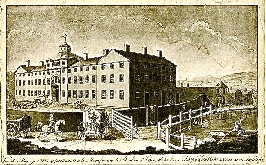 Здание бывшей мануфактуры в Хэндсворте, в котором в 1783 году начал работать монетный двор