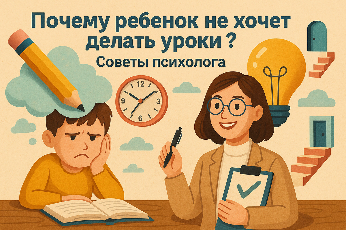 Почему ребёнок не хочет делать уроки