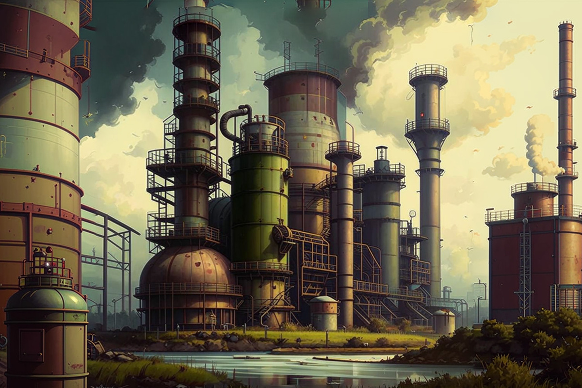 Местные жители жалуются на едкий запах и опасаются за свое здоровье.  Фото: Изображение сгенерировано нейросетью Kandinsky 3.1