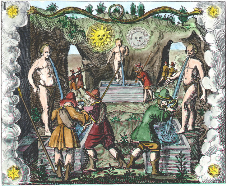 Иллюстрация из книги Адама Маклина “Alchemical Sequences Coloured”.