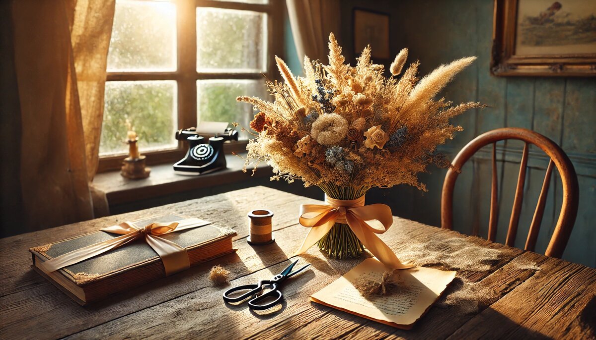 букет из сухоцветов